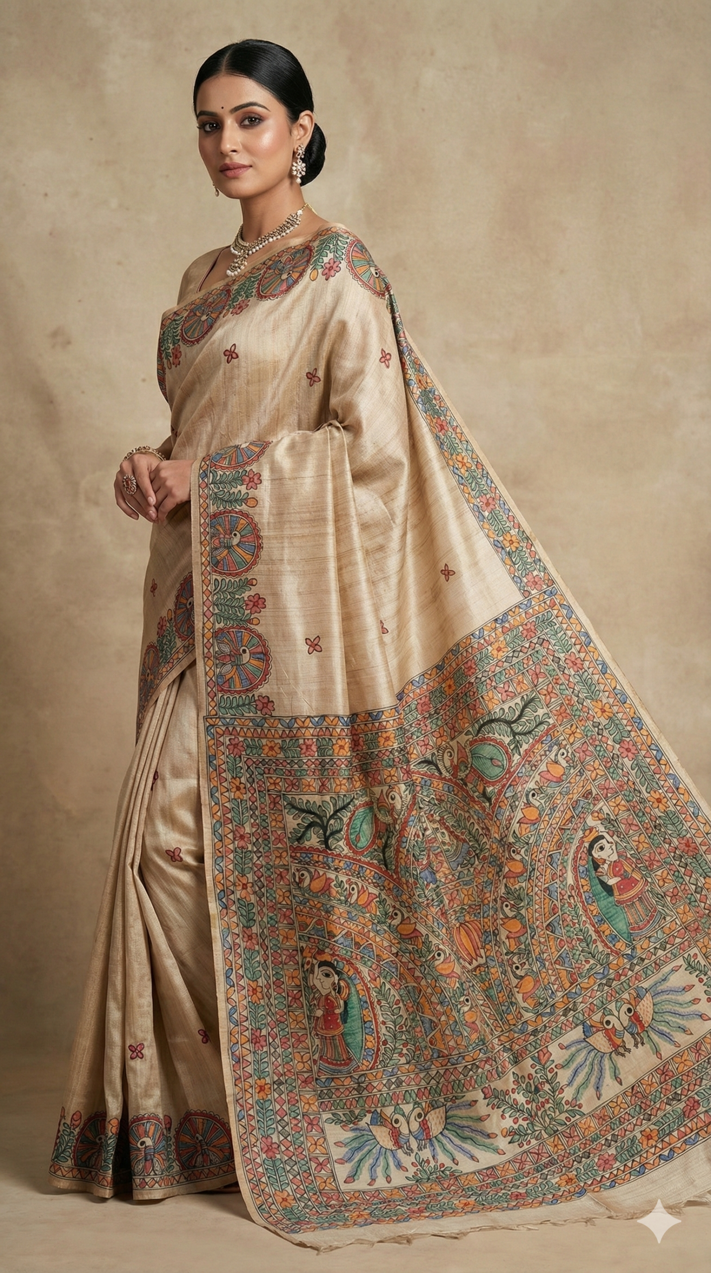 Madhubani Painted Saree Madhubani Painted Saree