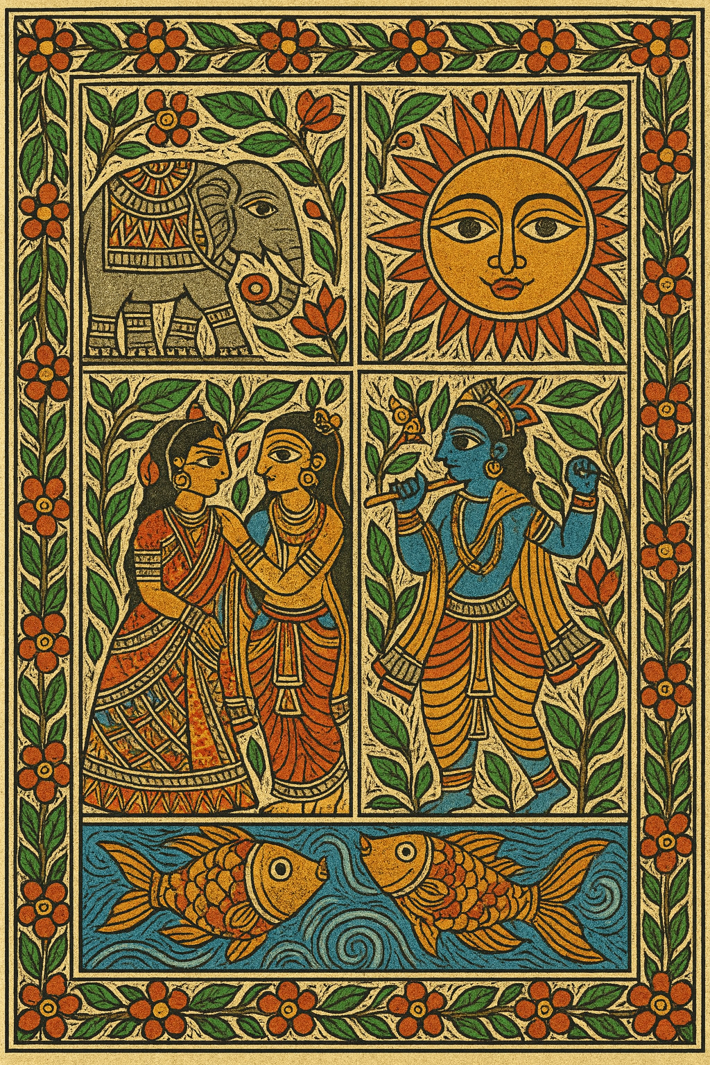 Indian Folk Art Design Indian Folk Art Design