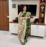Premium Hand-Painted Madhubani Dupatta – Khadi & Silk Fabric - Image 5