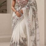 Hand Painted Madhubani Chanderi Silk Saree