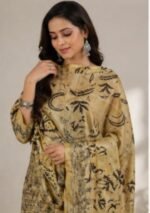 Hand Painted Madhubani Cotton Suit Set for Women - Image 3