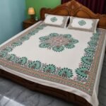 Luxury Handmade Madhubani Bedsheet (Double Bed)