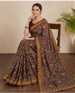 Madhubani Utsav Bridal-Handcrafted Saree - Image 2