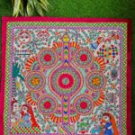 Madhubani Kohbar Hand Painted Wedding Wall Art