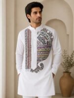 Artistic Hand Painted Kurta for Festive Wear