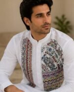 Artistic Hand Painted Kurta for Festive Wear - Image 3