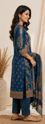 Premium Madhubani Hand Painted Kurti Set for Party - Image 3