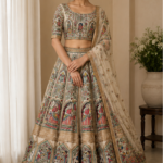 Premium Madhubani Art Wedding Lehenga Set for Brid