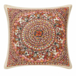 Premium Handmade Madhubani Cotton Pillow Cover