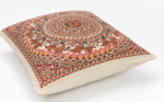 Premium Handmade Madhubani Cotton Pillow Cover - Image 3