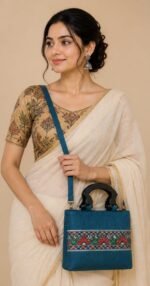 Traditional Madhubani Art Hand Painted Bag