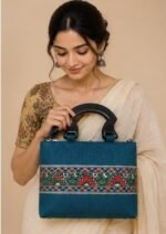 Traditional Madhubani Art Hand Painted Bag - Image 2