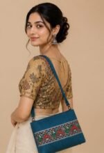 Traditional Madhubani Art Hand Painted Bag - Image 3